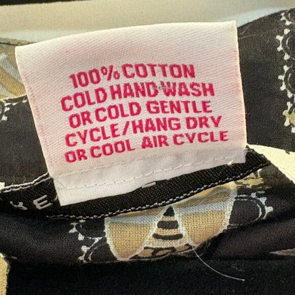 Gretchen Scott Designs Split Neck Top Women's Small Tunic 3/4 Sleeve Cotton - Picture 5 of 9